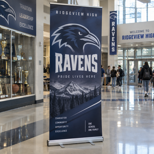 Retractable Banners for Schools: The Complete Guide to Events, Admissions & Campus Displays