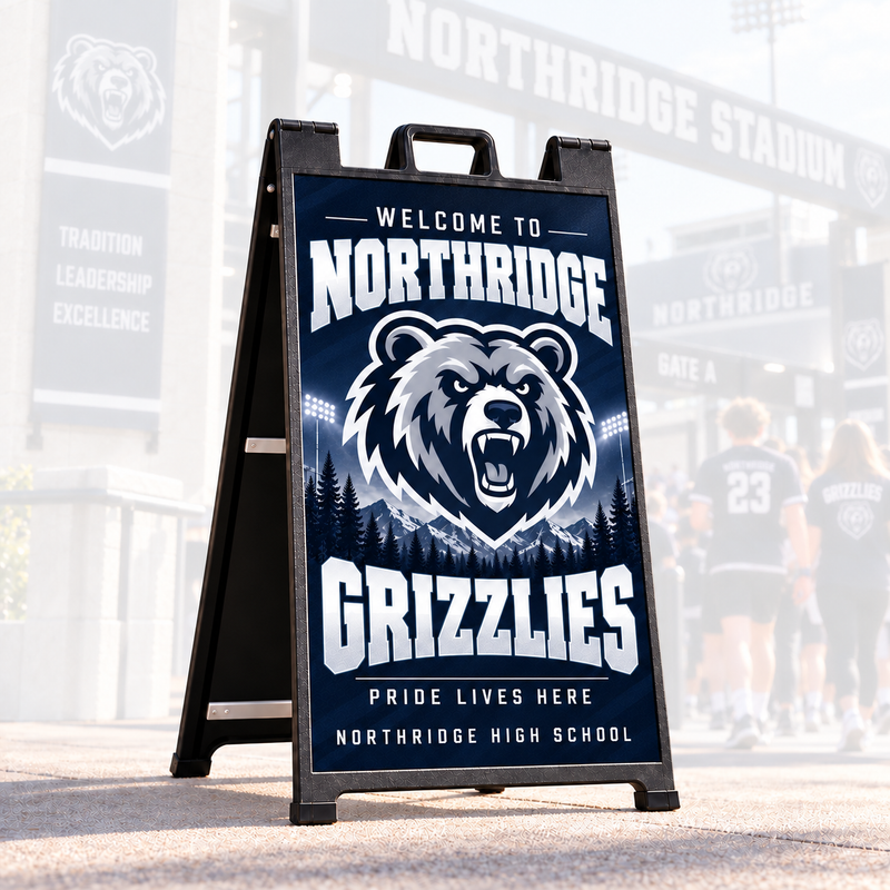 School A-frame signs
